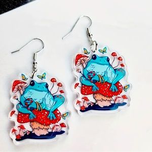 Frog & Mushroom Earrings